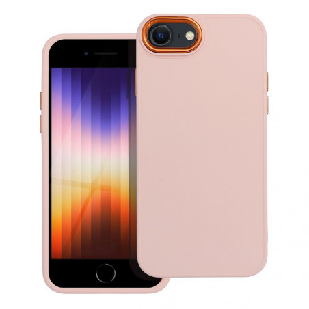 Apple iPhone SE 2022 5G Hülle FRAME Elegant  Puderrosa