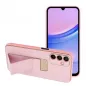 Samsung Galaxy A15 5G Hülle LEATHER Case Kickstand Rosa 