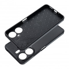 XIAOMI Redmi 13C Hülle Carbon premium Elegant  Schwarz 