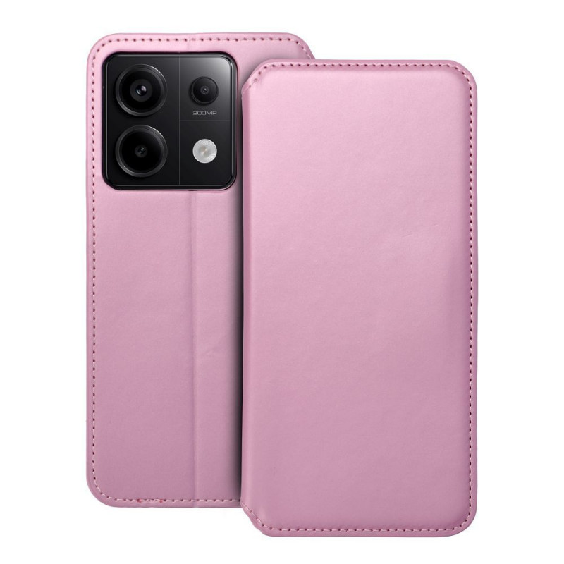 XIAOMI Redmi Note 13 Pro 5G Book Handytaschen Dual Pocket book Hell-Pink 