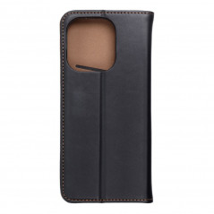 XIAOMI Redmi Note 13 4G Book Handytaschen Leather case SMART PRO Elegant  Schwarz 