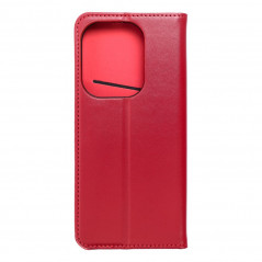 XIAOMI Redmi Note 13 Pro 4G Book Handytaschen Leather case SMART PRO Elegant  Rotwein 