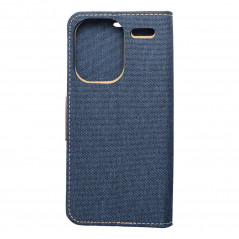 XIAOMI Redmi Note 13 Pro Plus 5G Book Handytaschen CANVAS Book Navy blau 