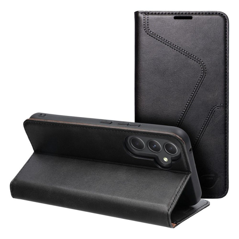 Samsung Galaxy A54 Book Handytaschen Forcell F-PROTECT RFID Blocker Book Elegant  Schwarz 