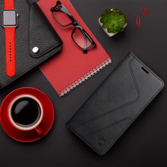 XIAOMI Redmi 12C Book Handytaschen Forcell F-PROTECT RFID Blocker Book Elegant  Schwarz 