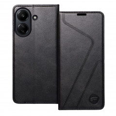 XIAOMI Redmi 13C Book Handytaschen Forcell F-PROTECT RFID Blocker Book Elegant  Schwarz 