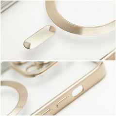 Apple iPhone 15 Hülle Electro Mag MagSAFE  Gold 