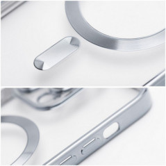 Apple iPhone 14 Hülle Electro Mag MagSAFE  Silber 