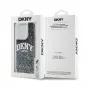 Apple iPhone 13 Pro Hülle DKNY Liquid Glitters Arch Logo Schwarz 