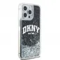 Apple iPhone 13 Pro Max Hülle DKNY Liquid Glitters Arch Logo Schwarz 