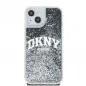 Apple iPhone 14 Hülle DKNY Liquid Glitters Arch Logo Schwarz 