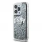 Apple iPhone 15 Pro Hülle DKNY Liquid Glitters Arch Logo Schwarz 