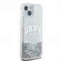 Apple iPhone 15 Hülle DKNY Liquid Glitters Arch Logo Weiß 