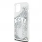 Apple iPhone 15 Hülle DKNY Liquid Glitters Arch Logo Weiß 