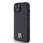 Apple iPhone 14 Hülle DKNY Pu Repeat Pattern Stack Logo MagSAFE  Schwarz 