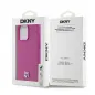 Apple iPhone 15 Pro Max Hülle DKNY Pu Repeat Pattern Stack Logo MagSAFE  Rosa 