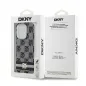 Apple iPhone 13 Pro Hülle DKNY Checkered Pattern Printed Stripes MagSAFE  Schwarz 