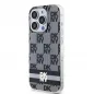 Apple iPhone 13 Pro Max Hülle DKNY Checkered Pattern Printed Stripes MagSAFE  Schwarz 