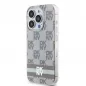 Apple iPhone 13 Pro Max Hülle DKNY Checkered Pattern Printed Stripes MagSAFE  Beige 