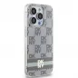 Apple iPhone 13 Pro Max Hülle DKNY Checkered Pattern Printed Stripes MagSAFE  Beige 