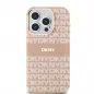 Apple iPhone 13 Pro Hülle DKNY Repeat Texture Pattern Stripe MagSAFE  Rosa 