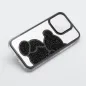 Apple iPhone 15 Hülle Teddy bear Schwarz 