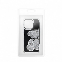 Apple iPhone 15 Hülle Teddy bear Silber 