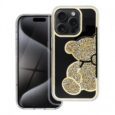 Apple iPhone 15 Hülle Teddy bear Gold