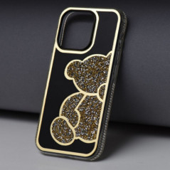 Apple iPhone 15 Hülle Teddy bear Gold 