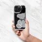 Apple iPhone 7 Hülle Teddy bear Silber 