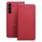 XIAOMI Redmi Note 13 4G Book Handytaschen LUNA Book Carbon Kohlenstoff-Faser, Elegant  Rot 