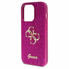 Apple iPhone 15 Pro Hülle Guess Fixed Glitter Big 4G Lila (Purple) 