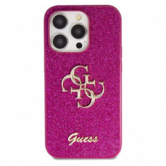 Apple iPhone 15 Pro Hülle Guess Fixed Glitter Big 4G Lila (Purple) 