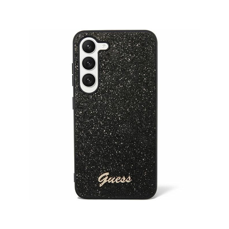 Samsung Galaxy S24 PLUS Hülle Guess Glitter Script Schwarz 