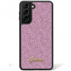 Samsung Galaxy S24 Hülle Guess Glitter Script Lila (Purple)