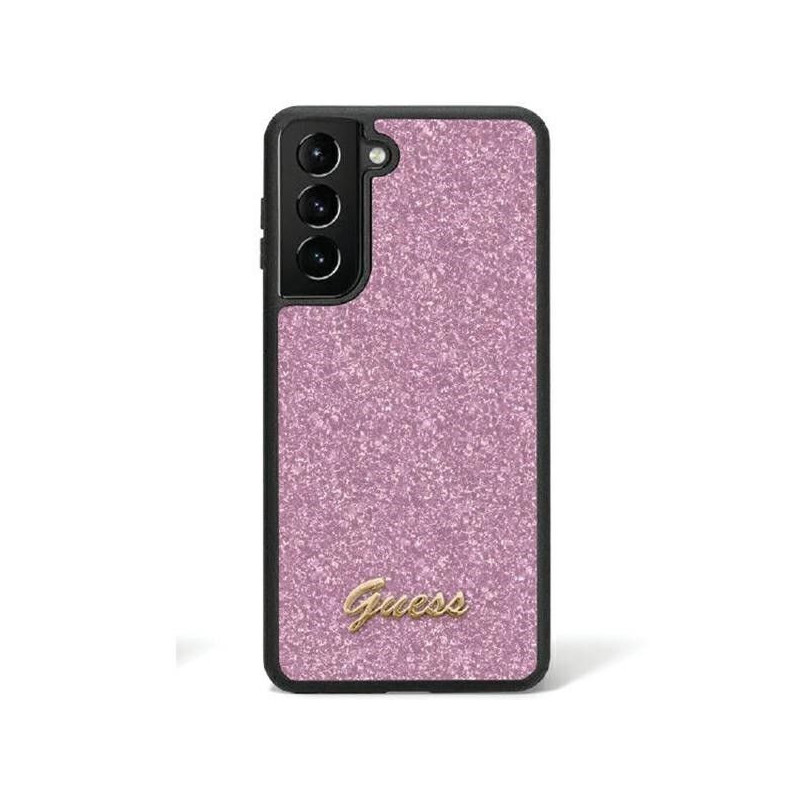 Samsung Galaxy S24 Hülle Guess Glitter Script Lila (Purple) 