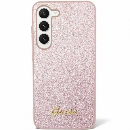 Samsung Galaxy S24 ULTRA Hülle Guess Glitter Script Rosa