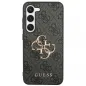 Samsung Galaxy S24 Hülle Guess Leather 4G Metal Logo Schwarz 