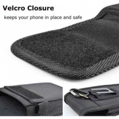 Samsung Galaxy A41 Universaletui, Flip Handytaschen Vertical Belt Holster OXFORD Schwarz 