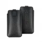 Samsung Galaxy S20 Universaletui Pocket Carbon Kohlenstoffmuster  Schwarz 