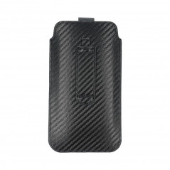 Samsung Galaxy S20 Universaletui Pocket Carbon Kohlenstoffmuster  Schwarz 