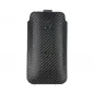 Samsung Galaxy S20 Universaletui Pocket Carbon Kohlenstoffmuster  Schwarz 