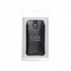 Samsung Galaxy S20 Universaletui Pocket Carbon Kohlenstoffmuster  Schwarz 