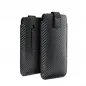 Samsung Galaxy Xcover 5 Universaletui Pocket Carbon Kohlenstoffmuster  Schwarz 