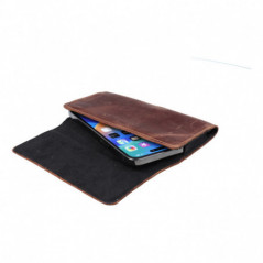 Apple iPhone 12 Universaletui, Horizontale holster, Gürtelholster ROYAL Crazy Horse Braun 