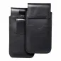 Samsung Galaxy A52 LTE Universaletui, Gürtelholster ROYAL - Leather universal flap pocket Schwarz 