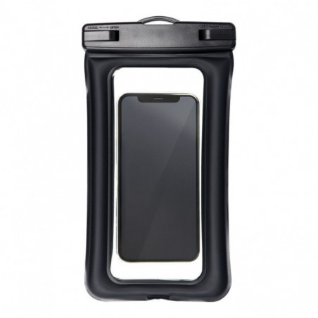 Wasserdichte Airbag-Handyhülle mit Verschluss – Schwarz
