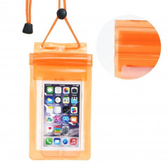 Wasserdichte Handytasche mit Reißverschluss – Orange
