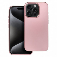 Apple iPhone 15 Pro Hülle Metallic Rosa