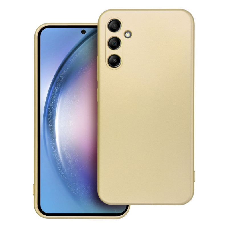 Samsung Galaxy A34 Hülle Metallic Gold 